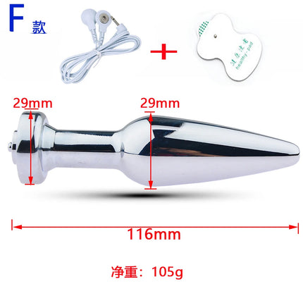 Electric Shocker Anal Butt Plug Sex Toy,Electrosex Bdsm Vagina Anus Ass Dilator,Electrostimulator Estim Buttplug Bi-Polar Toys