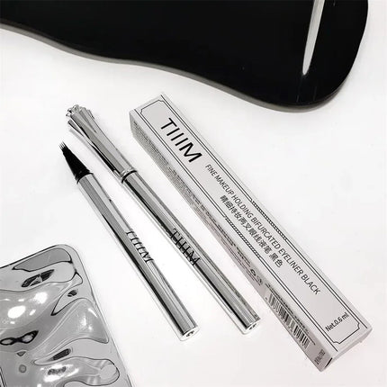 Waterproof Wild Eyebrow Pen 2/4 Separated Head Natural Brow Makeup Quick-Drying Creation of Ultra-Fine Lasting Liquid Eyebrow
