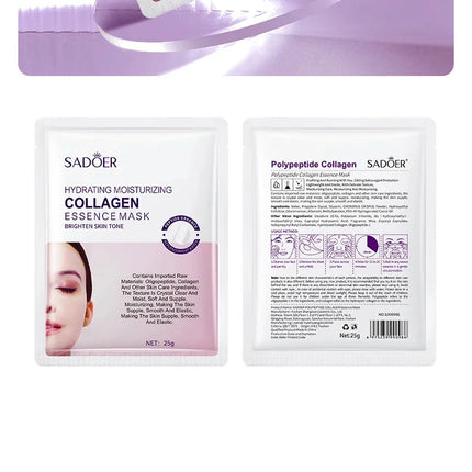 Collagen Anti Wrinkle Facial Mask Anti Aging Fade Fine Lines Firm Skin Moisturizing Brightening Smooth SkinCare Korean Cosmetics