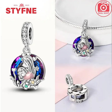 Real Silver S925 Beads Forever Friend Love Star Charms Fit Original Bracelet DIY Bead for Women Jewelry Fine Gift Original