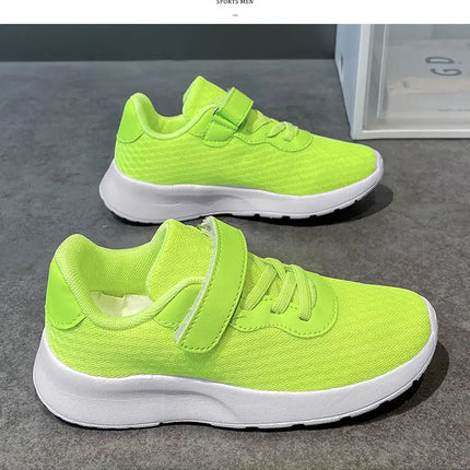 Hot Sale Cheap Sneakers Children Fashion Green Kids Running Shoes Size 28-39 Lightweight Outdoor Sports Shoes for Boy Girl 2023