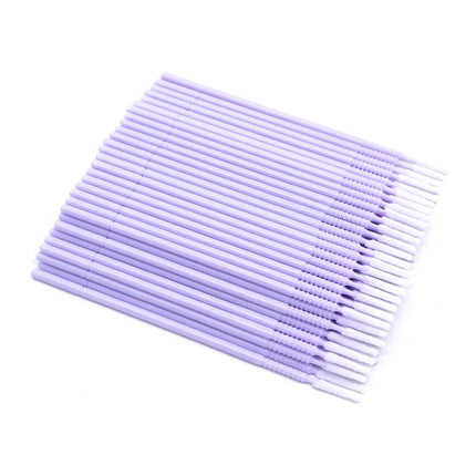 100pcs Bendable Micro Brushes Disposable Microbrush Applicators Eyelash Extensions Glue Cleaning Brush for Lash Extension