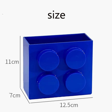 Magnetic Storage Box Building Blocks Storage Rack  Kitchen No-Drill Refrigerator Magnet Storage Box Wall-mounted Container