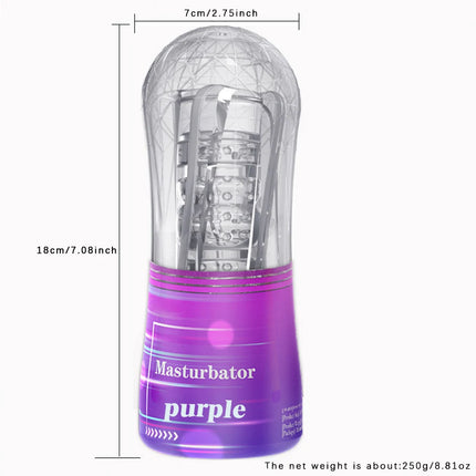 Male Masturbator Cup Soft Pussy Sex Toys Transparent Vagina Adult Endurance Exercise Adult supplies Vacuum Pocket Cup for Men