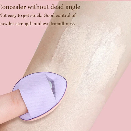 6/10Pcs Mini Finger Puff Foundation Small Air Cushion Powder Sponge Face Concealer BB Cream Cosmetic Applicator Makeup Tools