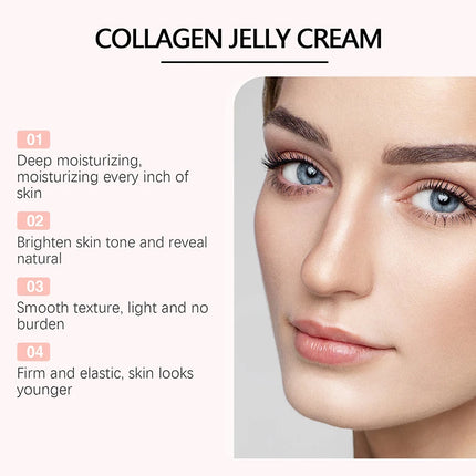 Collagen Overnight Wrapping Peel Off Facial Mask Collagen Night Deeply Hydrates Night Mask Cream Moisturize Jelly Cream