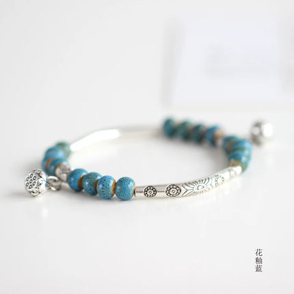 Women's Ceramic hand made DIY Bracelets Artware Retro bracelet for woman girl gift Fashion Jewelery wholesale #1555
