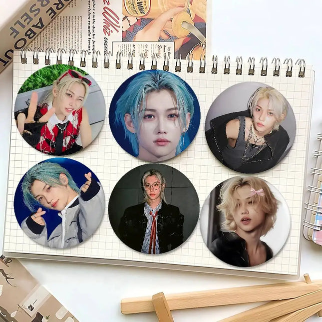 I-FelixS Cool Badges Badges Cartoon Round Brooches On Backpack Jacket Acrylic Button Pins Collection Gifts