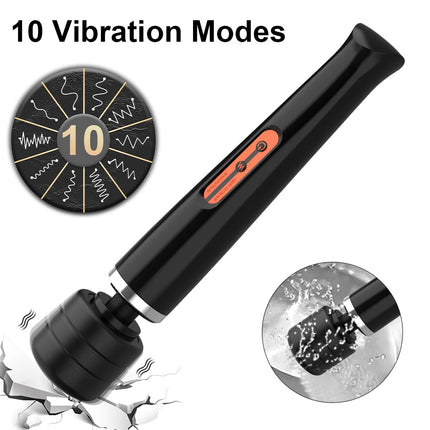 Huge Size Vibrating AV Wand Clitoris Vibrator Massager for Women Clit Nipples Stimulator Female Masturbation Sex Toy for Women