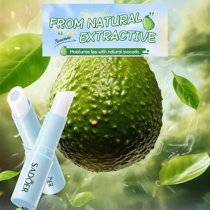 Avocado-Filled Temperature-Changing Moisturizing Lip Balm, Hydrating and Moisturizing Temperature-Changing Color Lip Balm 2.5g