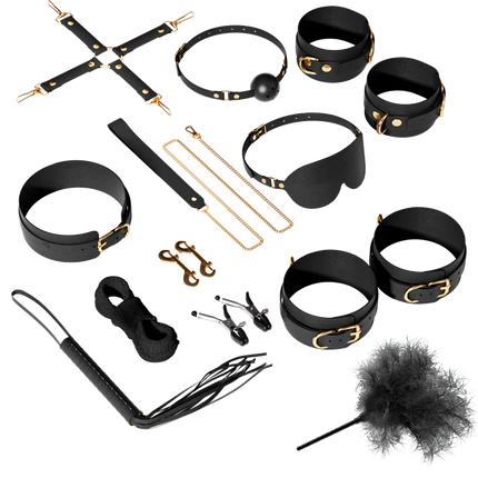 JIUUY Adult SM Sex Products Kits Bondage Gear Collar Butt Oral Erotic Bundle Blindfold Whip Sex BDSM Sex Game for Couples