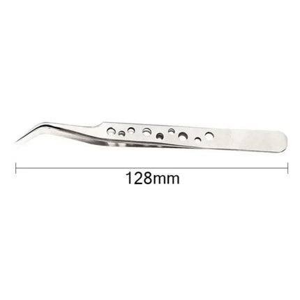 Precision Anti Static Tweezers Stainless Steel Magnetic Electronics Tweezers for Soldering Repair Maintenance Hand Tools