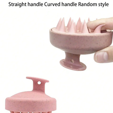 1PC Silicone Shampoo Brush Head for Scalp Massage Hair Washing Comb Bath Shower Body Massage Tool Hairdressing Salon Accessory