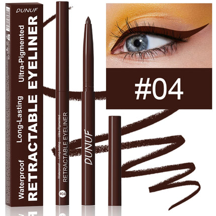 DUNUF 4-Color Longwear Eyeliner Pen – Waterproof & Smudge-Proof Formula for Precise, All-Day Definition