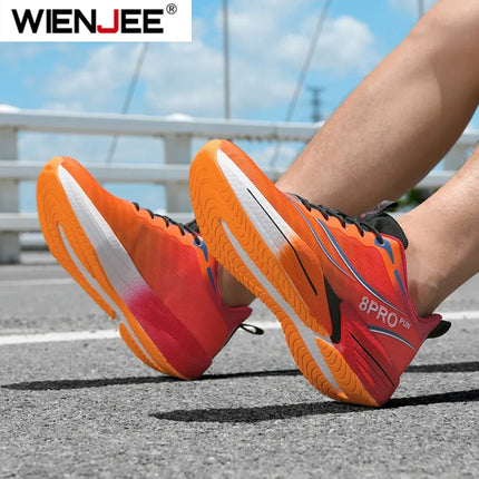 Men Sports Running Shoes Casual Marathon Breathable Lightweight Women's Comfortable Athletic Nonskid Walking Sneakers Outdoors