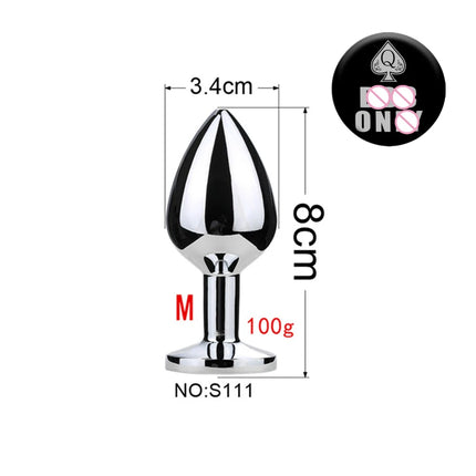 Spades Q Metal Anal Plug Fetish Butt Plug Fantasy Adult Game Prostate Massage Masturbator Anal SM Stimulation Adult Sex Toys 18+