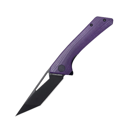SHOOZIZ Folding Pocket Knife for Men, Flipper EDC knife, 3.39" 14C28N Steel, Ultem/G10 Handle with Clip,Outdoor  Camping Tool