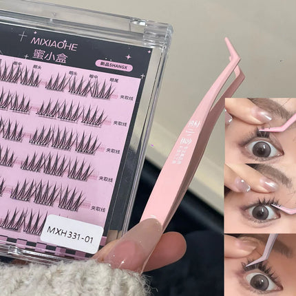 Stainless Steel Eyelash Tweezers False Eyelashes Applicator lash extenstions Removal Tweezer fake Lashes Extension makeup tools