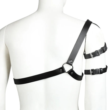 Leather Straps Belt Bondage Harness Sexy Lingerie male Body Harajuku Harness Garter Belt men Straps Suspenders Stockings