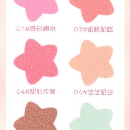 HISYI monochrome blush whitening matte cosmetics vitality girl nude makeup natural smudge monochrome blush plate
