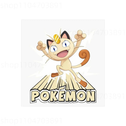 Pokemon Heat Transfer Stickers Anime Pikachu Cartoon Character Decal DIY Fashion Clothes Hat Bags Patches Ironing Decor Applique