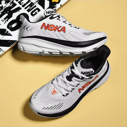 New men's casual sports shoes with shock absorption, breathable running shoes, anti slip and wear-resistant outdoor hiking shoes