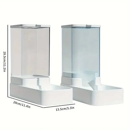 1pc/2pcs Automatic Dog Feeder/Water Dispenser, Plastic Gravity Dog Food and Water Dispenser Set