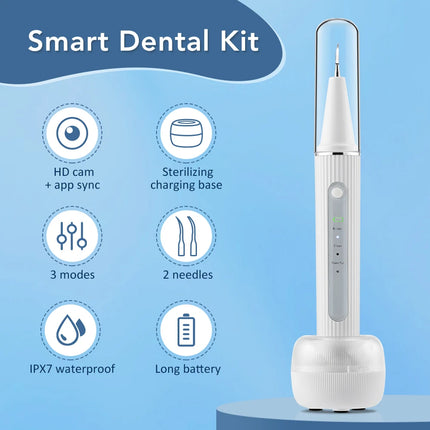 Electric Teeth Cleaner Dental Scaler Plaque Tartar Calculus Stain Remover Oral Care Rechargeable Home Use Teeth Whitening Kit