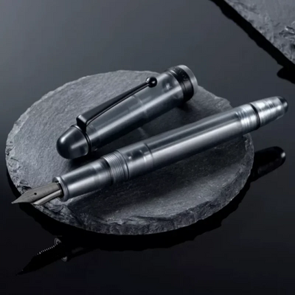 Asvine V126 Fountain Pen Vacuum Acrylic Filling EF/F/M Nib Beautiful Transparent/ Brown Matte White Writing Gift Set Stationery