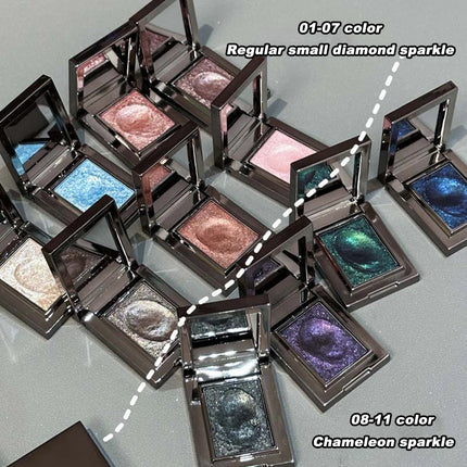 Metallic Glitter Pearlescent Eyeshadow Cream Chameleon Sparkling Mashed Potato EyeShadow Shimmer Brightening Highlighter
