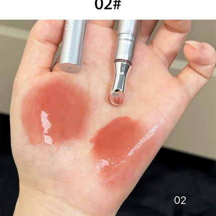 CACE Mirror Watery Crystal Jelly Lipgloss Lasting Moisturizing Lipstick Clear Lip Gloss Glass Lip Glaze Cosmetics Lip Stain Tint