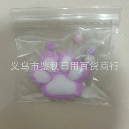 Hot Selling Russian Strawberry Cat Paw Squeeze Toy Cute Stress Relief Plush Soft Fidget Game Same
