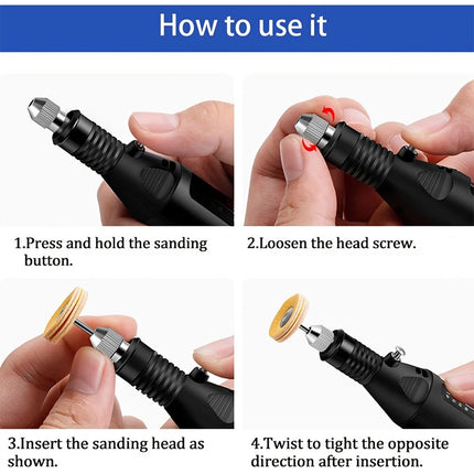 JANGKLIFE 9V Mini Drill Electric Carving Pen Variable Speed Rotary Tools Kit Engraver for Grinding Polishing