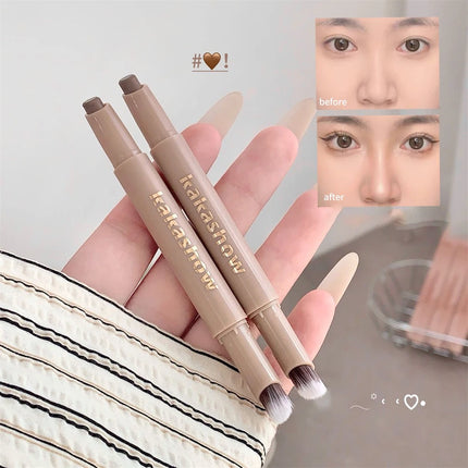 Highlighting & Bronzer Stick: Long Lasting Corrector with Brush, Brightening Concealer Pen, Nose Shadow, and Contouring Cosmetic