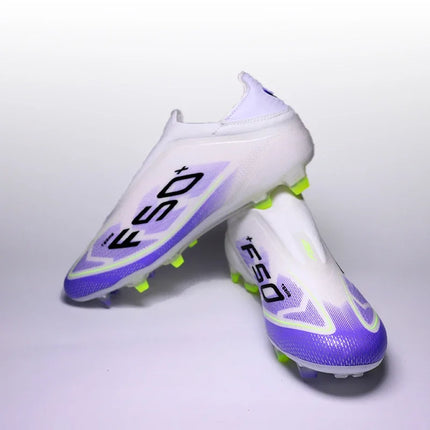 Without-Lace Non Slip Football Shoes Pro Mens Football Boots Youth FG/TF F50+ Training Studded Fast Soccer Shoes for Man