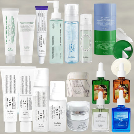 Original Korean Althea Skincare - 345/147 Antioxidant Relief Cream, REJU 5000 Cream, Address Blemishes, Brighten, Barrier Repair