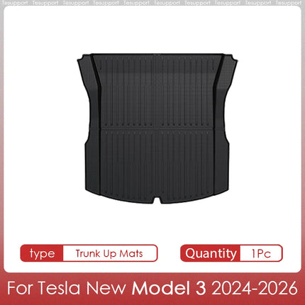 Floor Mats Cargo Liner For Tesla Model 3 2025 Highland Waterproof Anti-slip Trunk Mat TPE Pads Model 3 2026 Highland Accessories