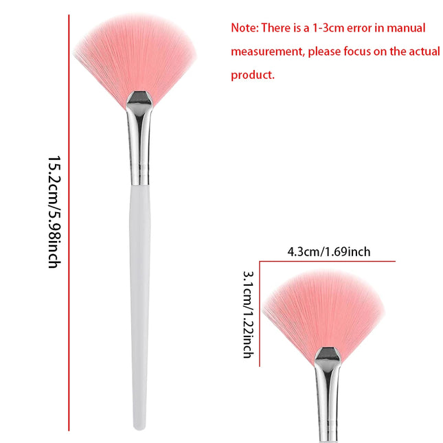 3/9/15 Pieces Facial Fan Mask Brushes Soft Mask Brush Applicator Esthetician Facial Mask Brushes For Women Girls Cosmetic Tools