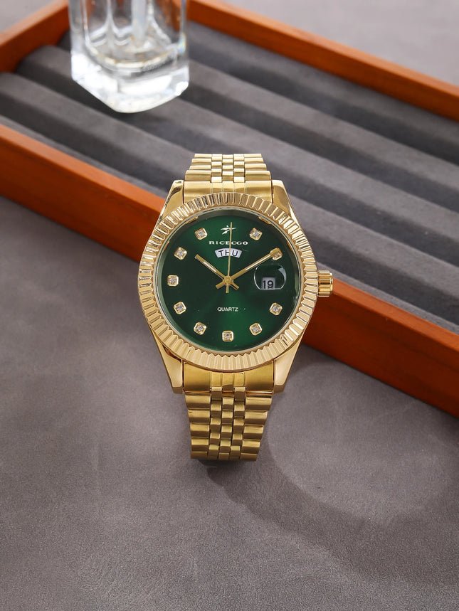 Fashion Men Quartz Wrist Luxury Classic Watches Multi functional Stainless Steel Business Casual Sport Wristwatch Clock