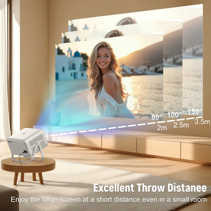 Velec New Projector 8K Video Decode 650 ANSI 1080 Auto Focus Android 14 Smart Portable Outdoor Movie Projector Home Theater