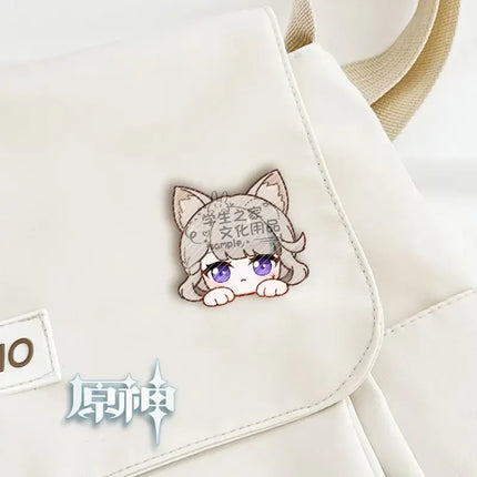 Game Impact Fontaine Neuvillette Wriothesley Rabbit Ears Small Hands Acrylic Badge Backpack Button Brooch Accessories Gifts