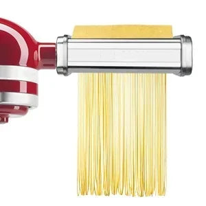 Pasta Attachment for KitchenAid Mixer, Pasta Sheet Roller, Spaghetti Fettuccine Cutter,Stainless Noodle Fit All KitchenAid Chef