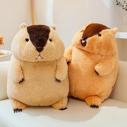 35/40CM Kawaii Cartoon Simulation Anime Groundhog Stuffed Animal Plush Toy Children's Lovely Groundhog Handmade Doll Gift