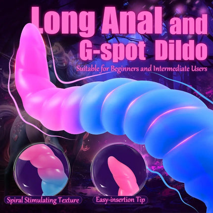 Luminous Anal Sex Toys Long Anal Plug Dildos Huge Butt Plugs for Women Men G Spot Prostate Massager Gay Anus Dilator Masturbator