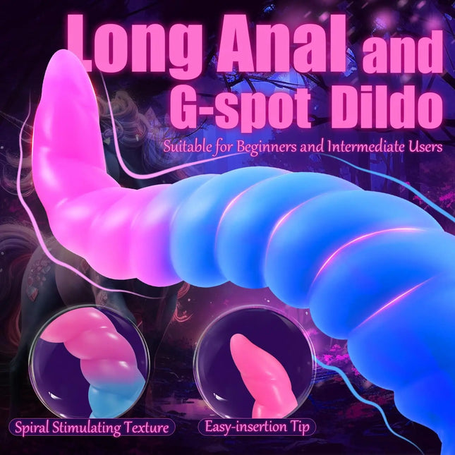 Luminous Anal Sex Toys Long Anal Plug Dildos Huge Butt Plugs for Women Men G Spot Prostate Massager Gay Anus Dilator Masturbator