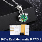 LZ-Green Moissanite / 0.5ct with box