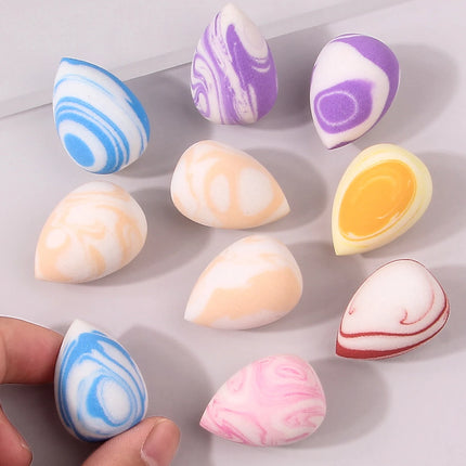 10/25/50/100-Pack Random Color & Shape Makeup Sponges, Latex-Free Blending Tools for Liquid/Cream/Powder