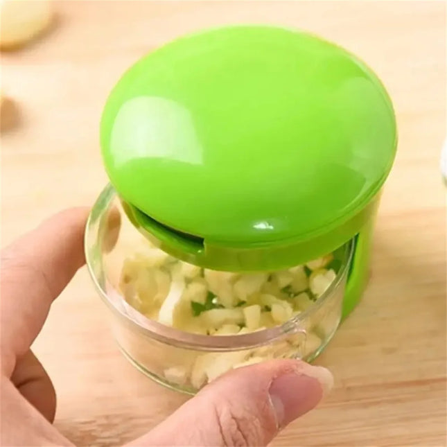 Multi-functional Stainless Steel Garlic Press Easy Manual Portable Vegetable Cutter Kitchen Gadget Tool For Home Cooking BBQ