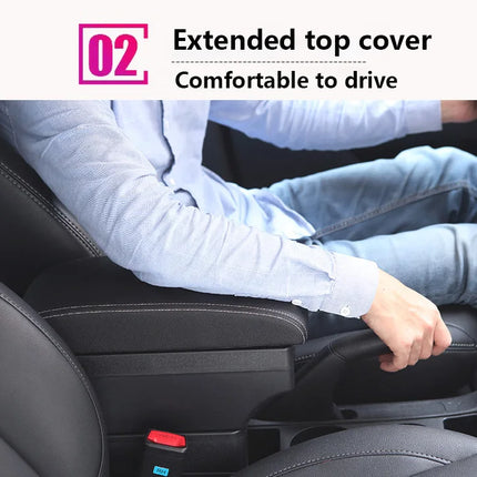 For Volkswagen POLO Armrest new For VW POLO Mk5 6R Vento Car Armrest box Interior Parts Storage Box Car Accessories 2012-2018USB