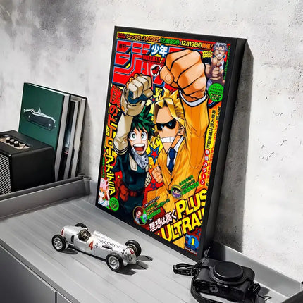 My Hero A-Academia Poster Stickers Mural Painting Self-Adhesive Wall Decals for Bedroom Living Room Home HD Decor Gift